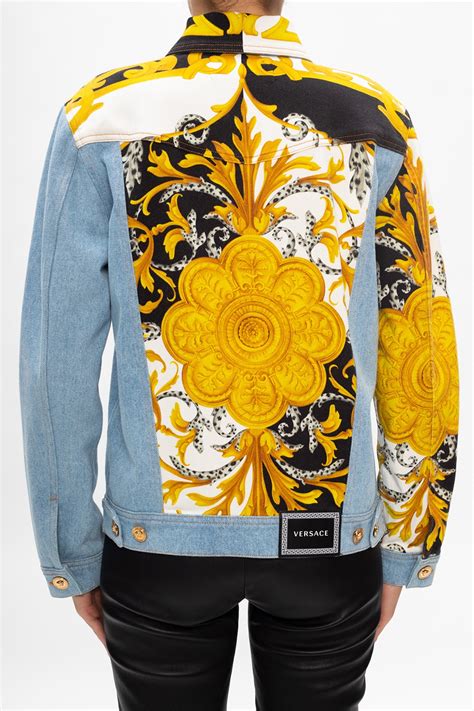 versace lightweight jacket|Versace denim jacket women's.